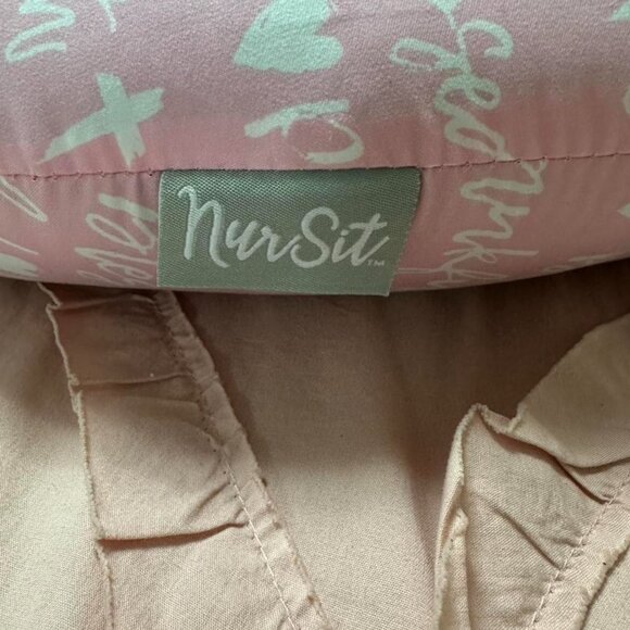 Nursit pink nursing pillow with white logo. - Picture 4 of 8